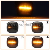 Směrovka boční LED pravá+levá kouřová dynamická Škoda Fabia I, 4D0949127 b
