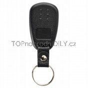 Obal klíče, autoklíč pro Hyundai i10, 2-tlačítkový, černý a