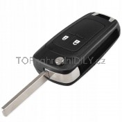 Obal klíče, autoklíč pro Opel Astra IV J, 2-tlačítkový, s elektronikou a