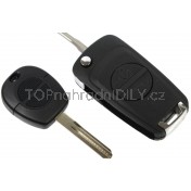 Obal klíče, autoklíč vyskakovací náhrada za klasický Nissan Almera, 2-tlačítkový