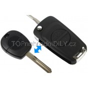 Obal klíče, autoklíč vyskakovací náhrada za klasický Nissan Almera, 2-tlačítkový d