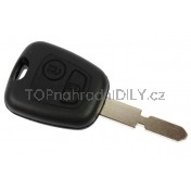 Obal klíče, autoklíč pro Peugeot 406, dvoutlačítkový 