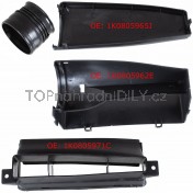 Vedení vzduchu kryt vzduchového filtru VW Golf 1K0805971C a