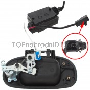 Klika vnější zadních kufrových dveří + motorek centrálního zámku Fiat Doblo I 00-10 a