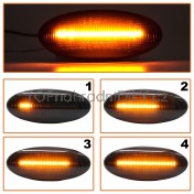 Směrovka boční LED pravá+levá kouřová dynamická Smart Forfour liftback od roku 2014 b