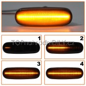 Směrovka boční LED pravá+levá kouřová dynamická Fiat Linea 1612811180 b