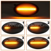 Směrovka boční LED pravá+levá kouřová dynamická MINI R50 R52 R53 One b
