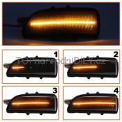 Směrovka do zpětného zrcátka dynamická kouřová LED levá + pravá Volvo S60 I 30716697 b