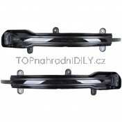 Směrovka do zpětného zrcátka dynamická kouřová LED levá + pravá Audi Q5 8R 4L0949101A