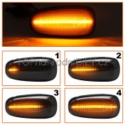 Směrovka boční LED pravá+levá kouřová dynamická Opel Zafira A 99-05 b