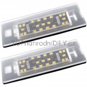 LED Osvětlení SPZ 2 ks sada Fiat Panda od 2003