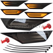 Směrovka boční LED pravá+levá dynamická kouřová Honda Civic X 16-22 b