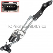 Mechanismus předních stěračů s motorkem BMW E60, E61 řada 5, 03-10 a