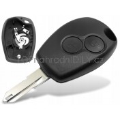 Obal klíče, holoklíč pro Renault Twingo II, 2-tlačítkový, černý