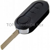 Obal klíče, holoklíč pro Citroen Jumper, 3-tlačítkový, s elektronikou