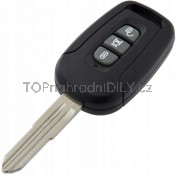 Obal klíče, holoklíč pro Chevrolet Captiva, třítlačítkový s elektronikou