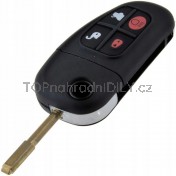 Obal klíče, holoklíč pro Jaguar X-Type, čtyřtlačítkový s elektronikou 01-09