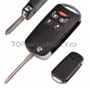 Obal klíče, holoklíč pro Chrysler PT Cruiser, 5-tlačítka Hrot: CY24 a