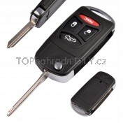 Obal klíče, holoklíč pro Chrysler Town a Country, 4-tlačítka Hrot: CY24 a