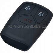 Silikonový obal, pouzdro klíče, černý Audi A4, Q7