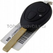 Obal klíče, holoklíč pro Mg ZT, 2-tlačítkový s elektronikou 01-05
