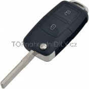 Obal klíče, holoklíč pro Seat, 2-tlačítkový, s elektronikou