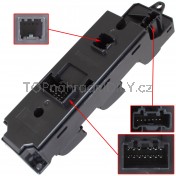 Ovládání vypínač stahování oken, zrcadel Mazda 6, 05-13 a