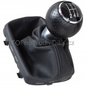 Řadicí páka s manžetou a rámečkem Audi A3 I 8L, S-Line, 5 stupňová, 12 mm, černá + chrom