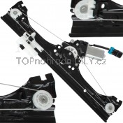 Mechanismus stahování oken Fiat 500, přední, pravý s motorkem 52060970 b