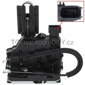 Zámek zadních dveří levý s centrálním zamykáním Fiat Fiorino 1355028080 a