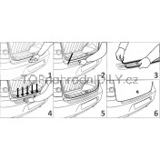 Lišta prahová zadních kufrových dveří Dacia Duster I 10-17 h