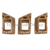 Sada madla, rukojeti, držáky, úchyty přední vnitřní dveře, levá + pravá strana, BMW řada 5, 7 ks, béžová i