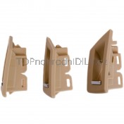 Sada madla, rukojeti, držáky, úchyty přední vnitřní dveře, levá + pravá strana, BMW řada 5, 7 ks, béžová h