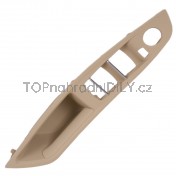 Madlo, rukojeť, držák, úchyt přední vnitřní dveře, levá strana, BMW řada 5 F10 F11, béžová