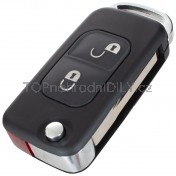 Obal klíče, holoklíč Mercedes CLS-Třída, E-Třída, M-Třída, S-Třída, 2-tlačítkový