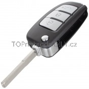 Obal klíče, holoklíč pro Ford Ka, Kuga, Mondeo, S-Max, Transit, 3-tlačítkový c