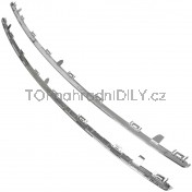 Lišta přední maska ​​chladiče horní + dolní 2 ks Peugeot 508 I 10-15 a