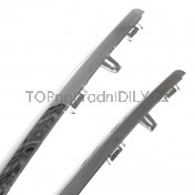 Lišta přední maska ​​chladiče horní + dolní 2 ks Peugeot 508 I 10-15 e