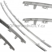 Lišta přední maska ​​chladiče horní + dolní 2 ks Peugeot 508 I 10-15 d