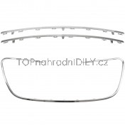 Rámeček přední masky + lišta přední maska ​​chladiče horní + dolní 3 ks Peugeot 508 I 10-15  b