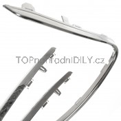 Rámeček přední masky + lišta přední maska ​​chladiče horní + dolní 3 ks Peugeot 508 I 10-15  c