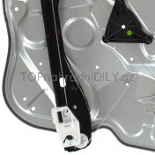Mechanismus stahování oken Škoda Octavia II, přední, pravý, s plechem 04-13 a