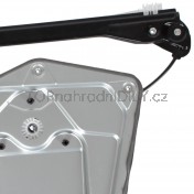 Mechanismus stahování oken Škoda Superb II 08-15, přední, levý, s plechem b