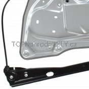 Mechanismus stahování oken Škoda Superb II 08-15, přední, levý, s plechem c