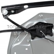 Mechanismus stahování oken Škoda Superb II 08-15, přední, pravý, s plechem b