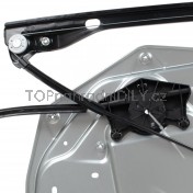 Mechanismus stahování oken Škoda Superb II 08-15, přední, pravý, s plechem c