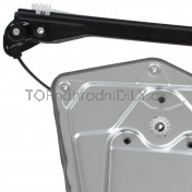Mechanismus stahování oken Škoda Superb II 08-15, přední, pravý, s plechem e