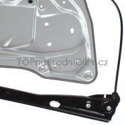 Mechanismus stahování oken Škoda Superb II 08-15, přední, pravý, s plechem d