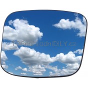 Zpětné zrcátko, vyhřívané sklo, pravé Fiat Qubo od 2008 a