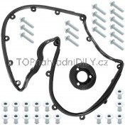 Sada těsnění víka hlavy válců a plnícího hrdla oleje + sada šroubů a matic VW T5 03-10 a